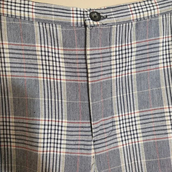 🌹Urban Renewal Plaid Wide/Straight Leg High Waisted Pants XS - Picture 2 of 6